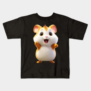 Cute Animal Characters Art 7 -hamster pup- Kids T-Shirt